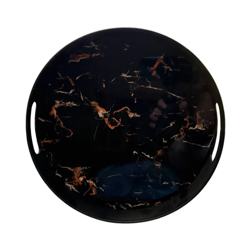 سینی دسته دار مدل سنگی سایز 30*30 سانتی متر