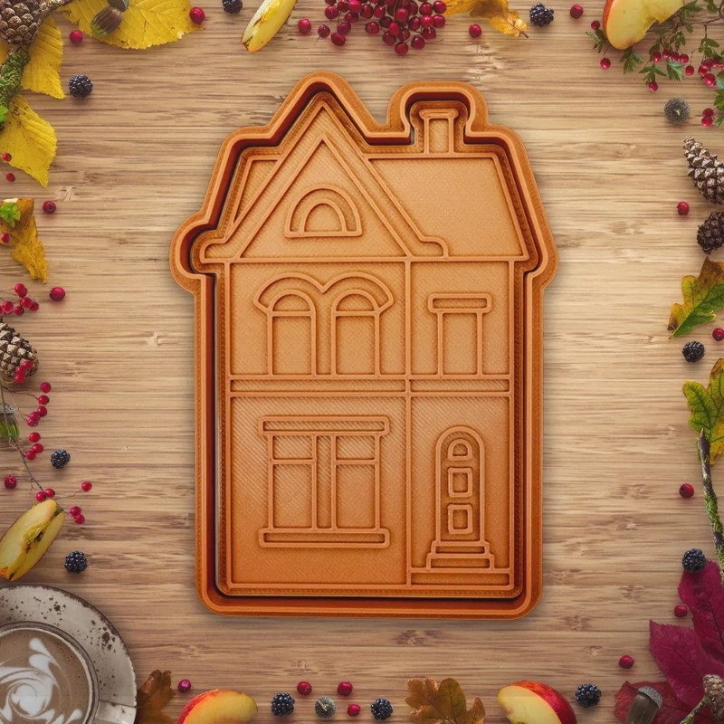 کاتر شیرینی پزی مدل Christmas house