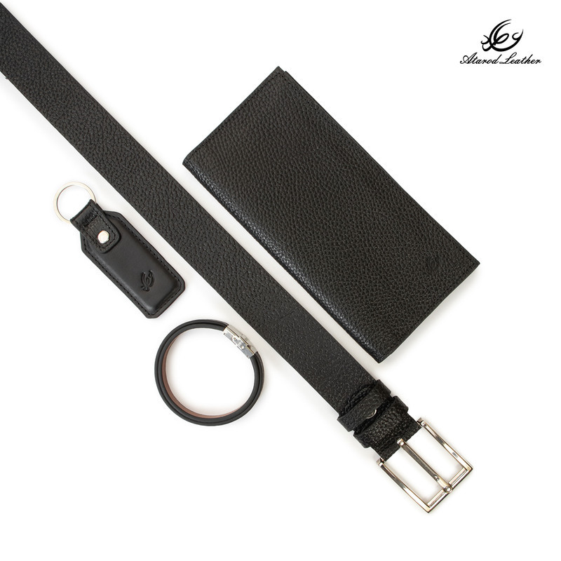 ست هدیه چرم طبیعی چرم عطارد مدل A141