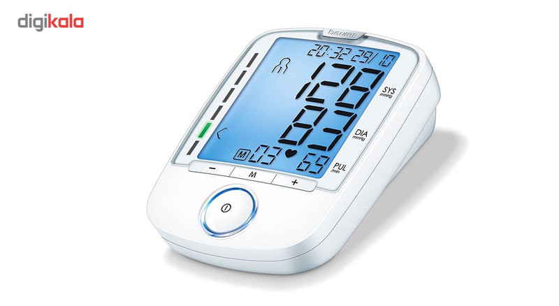 فشارسنج بازویی بیورر مدل BM47 با 120 حافظه برای 4 کاربر، نمایشگر LCD بزرگ، تشخیص آریتمی و ضربان نامنظم، هشدار خطای محاسباتی و خاموشی خودکار