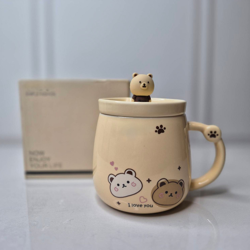 ماگ طرح خرس عاشق مدل Cute Bear