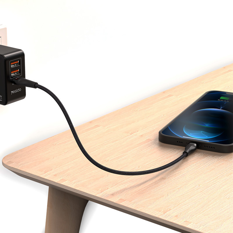 کابل تبدیل usb-C به لایتنینگ یسیدو مدل CA82 طول 0.3 متر