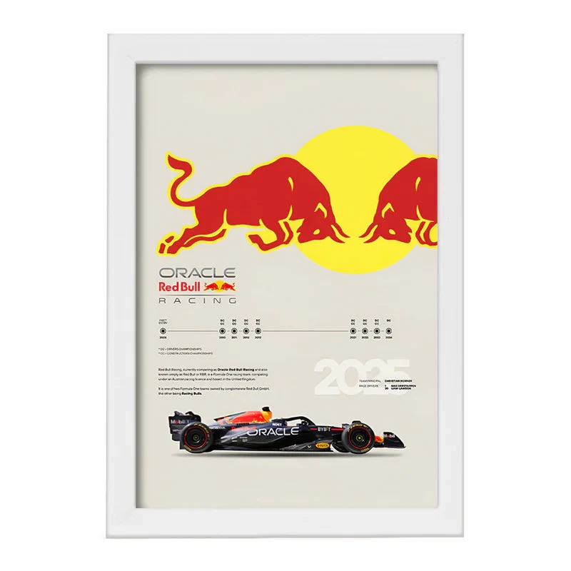 تابلو خندالو طرح تیم مسابقه ردبول (Red Bull Racing) کد F13491