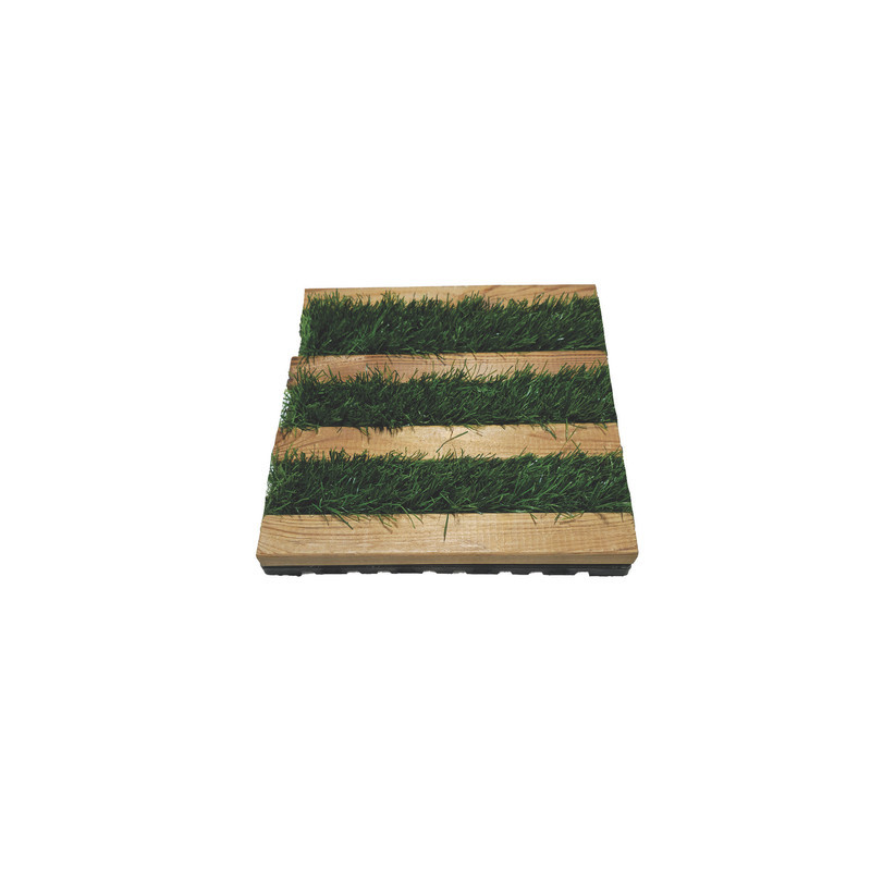 کفپوش مدل تایل ترمو چمن 7 ردیفه سایز 30×30 بسته 11 تایی