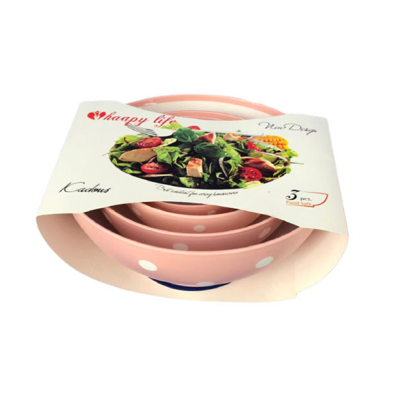 کاسه مدل خالدار مجموعه 4 عددی