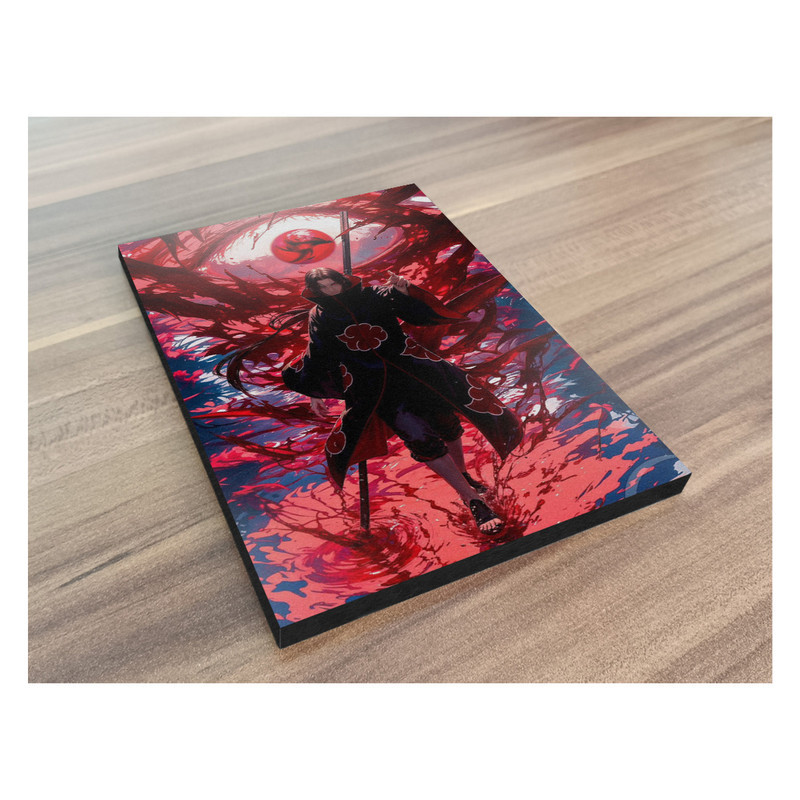 تابلو شاسی گوفی مدل ایتاچی انیمه ناروتو طرح Itachi Red Eye Naruto Anime کد EYE32