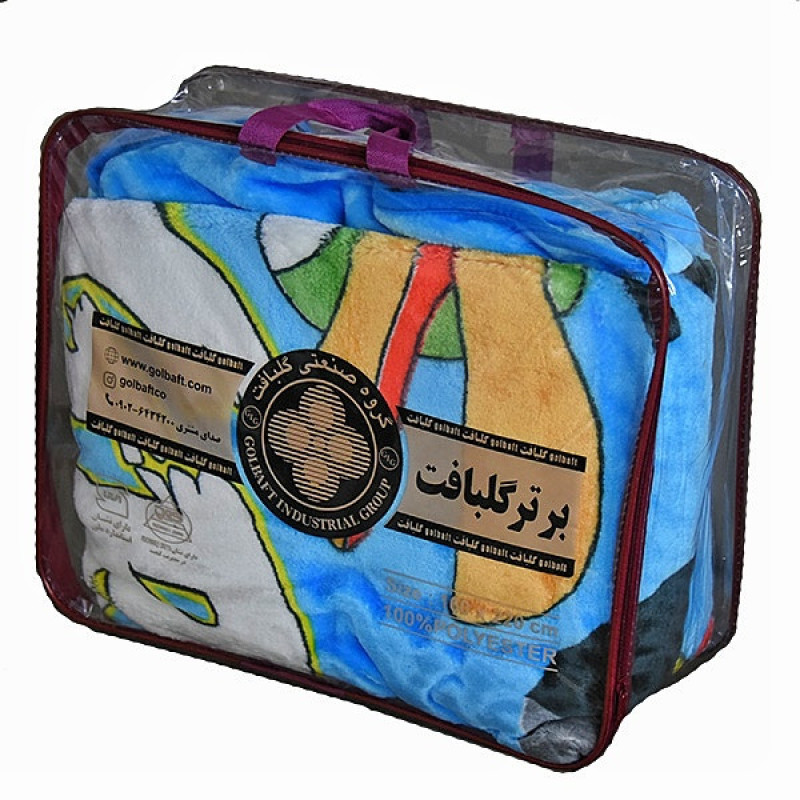 پتو گلبافت طرح‌ عروسكي سايز 160x220 سانتي متر