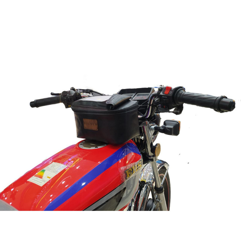 کیف موتورسیکلت سیلور مدل زیپدار چرمی 23c