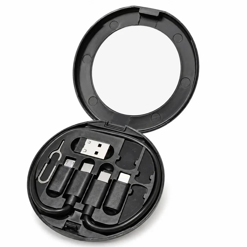 کابل تبدیل USB-CUSB به LightningUSB-CMicro USB هاردرون مدل TCRA 1600 طول 0.3 متر