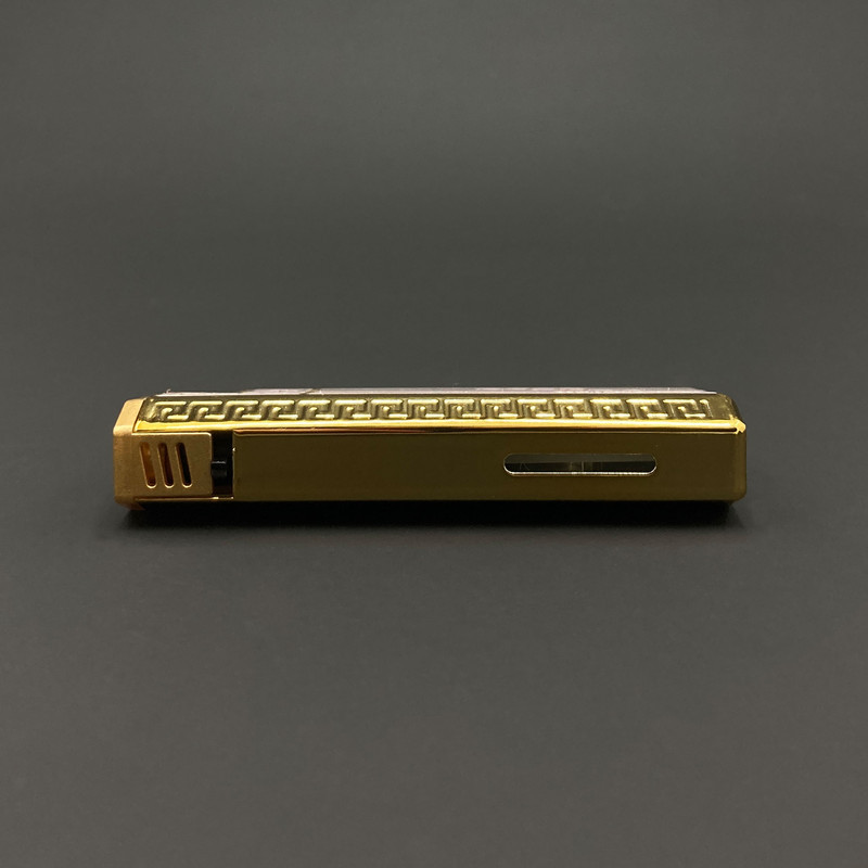 فندک گازی گودلاک مدل دکمه ای طرح چوب کد DKD-2047