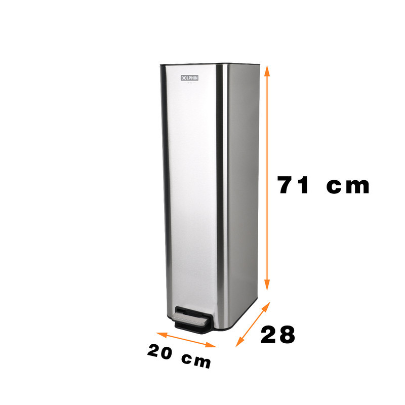 سطل زباله پدالی دلفین کد Ev-7708 گنجایش 20 لیتر
