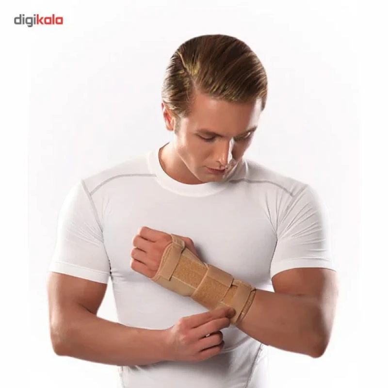 مچ بند طبی دست چپ پاک سمن مدل Neoprene CTS With Hard bar سایز متوسط