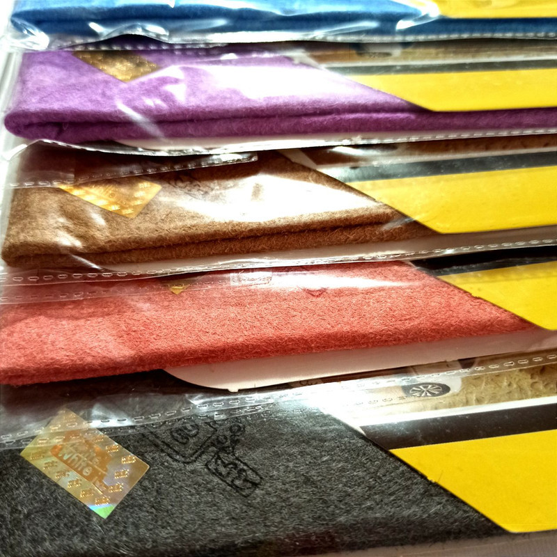 دستمال نظافت شیشه خودرو مدل gold label بسته 2 عددی