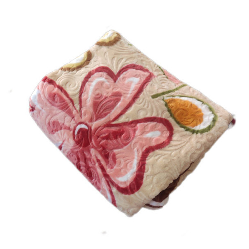 پتو 2 نفره گلبافت مدل گلدار کد 283 سایز 220x240 سانتی‌متر