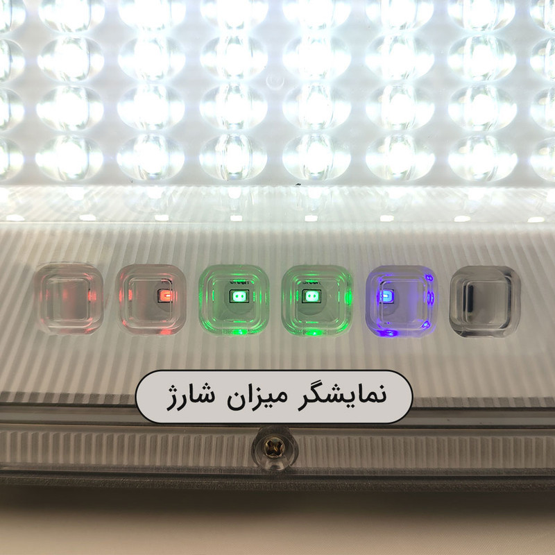 پروژکتور خورشیدی 100 وات مدل 100W کد 801 به همراه پنل خورشیدی