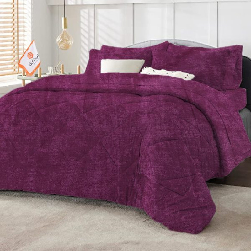 لحاف چیداری مدل پتینه یک نفره سایز 160x220 سانتی متر