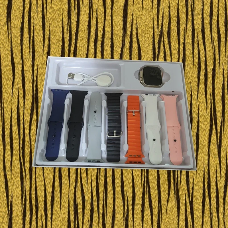 ساعت هوشمند 49 میلی متری مدل SEVEN PLUS ONE 1+7 بند سیلیکونی