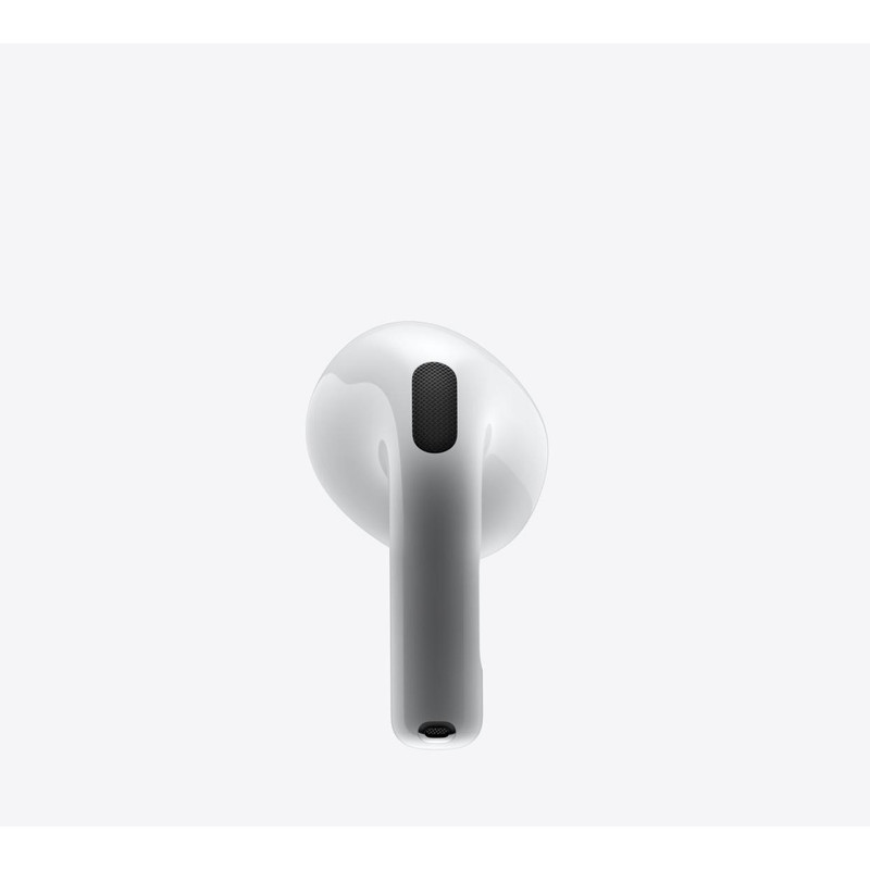 هدفون بلوتوثی اپل مدل AirPods 4 دارای نویز کنسلینگ، درگاه شارژ USB-Type-C و شارژ بی سیم، با قابلیت اتصال به چند دستگاه، پشتیبانی از فرمان لمسی و دستیار صوتی، نشانگر LED، مقاوم در برابر پاشش آب و گرد و غبار
