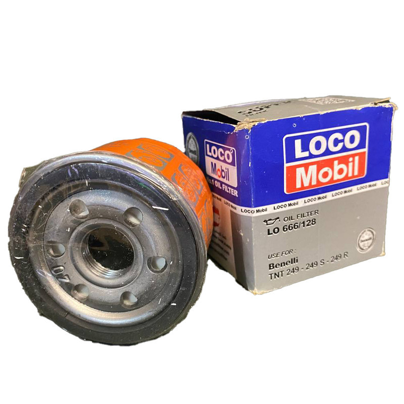 فیلتر روغن موتور سیکلت لوکومبیل مدل LO 666128 مناسب برای بنلی 249 سی سی