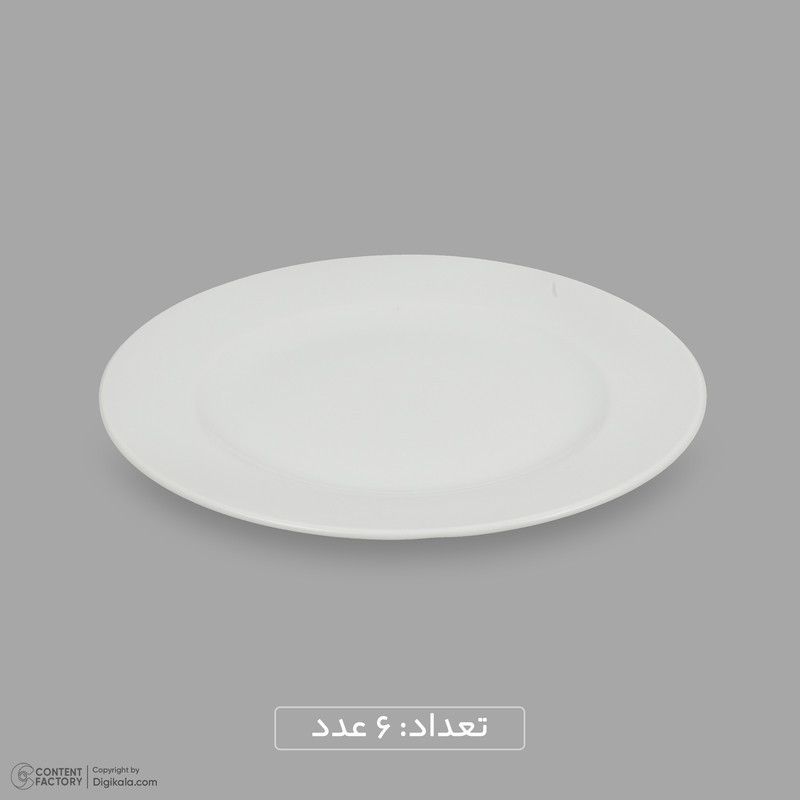 سرویس غذاخوری چینی 25 پارچه 6 نفره مقصود مدل دایره کد 001