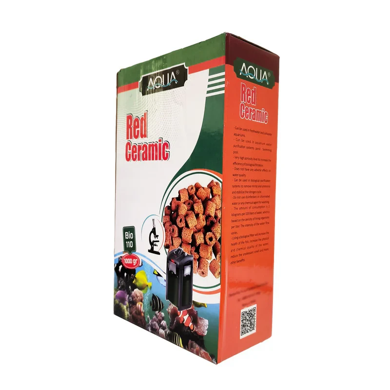 سرامیک آکواریوم آکوا مدل Red Ceramic وزن 1000 گرم