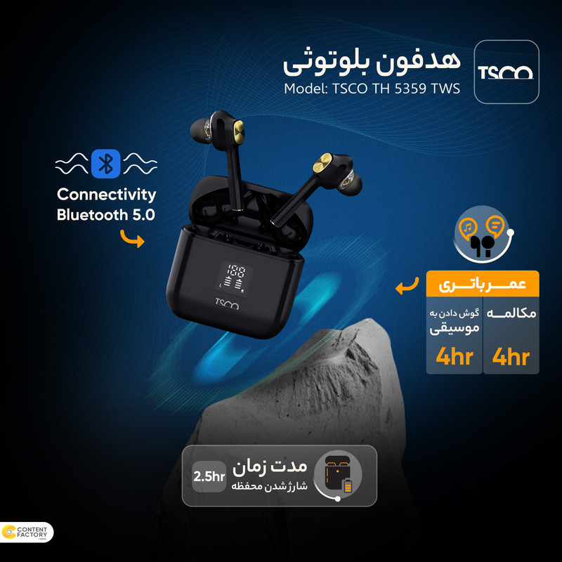 هدفون بلوتوثی مدل M10 بدون نویز کنسلینگ، درگاه شارژ microUSB، دارای نشانگر LED، قابلیت استفاده به عنوان پاوربانک