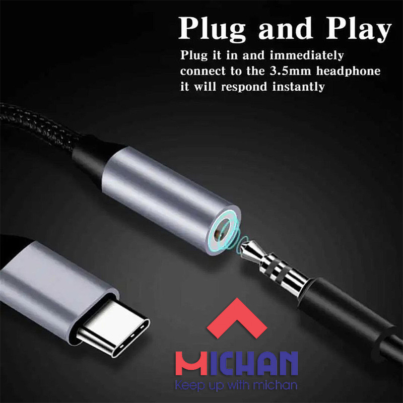 مبدل USB-C به جک 3.5 میلی متری میچان مدل T1