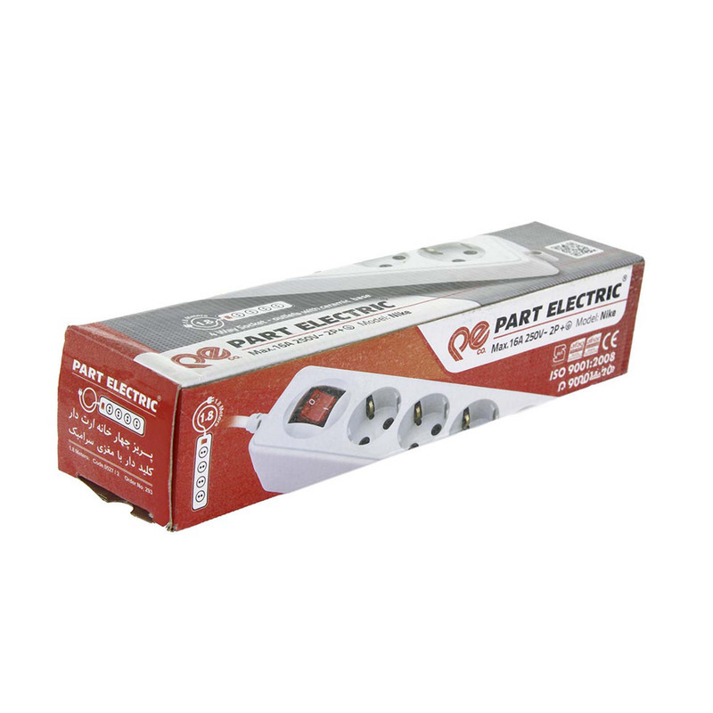 چندراهی برق پارت الکتریک مدل CERAMIC-293-1.8m