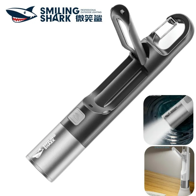 چراغ قوه دستی اسمایلینگ شارک مدل شارژی SD-1011 با نور مهتابی
