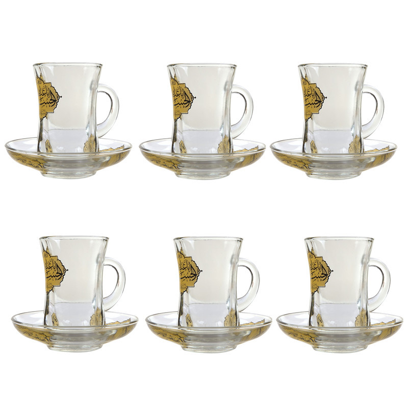 سرویس چای خوری 12 پارچه طرح مذهبی یا اباعبدالله الحسین کد 40001703