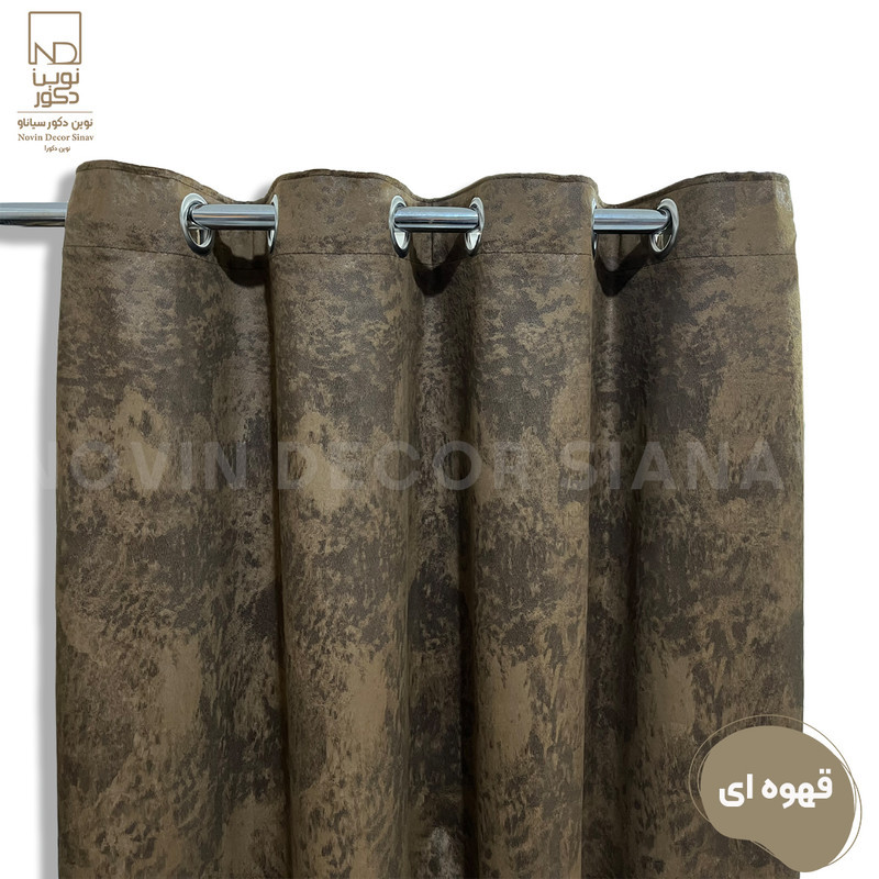 پرده نوین دکور سیاناو مدل مخمل پتینه سزار 1 _ 28 سایز 280x140 سانتی‌متر