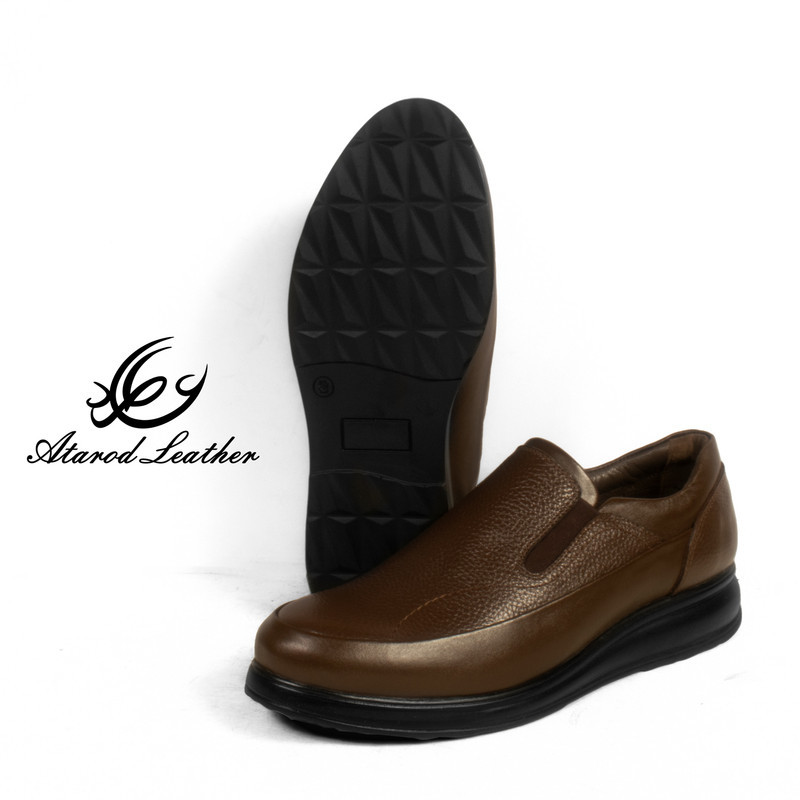 کفش طبی مردانه چرم عطارد مدل چرم طبیعی کد SH52
