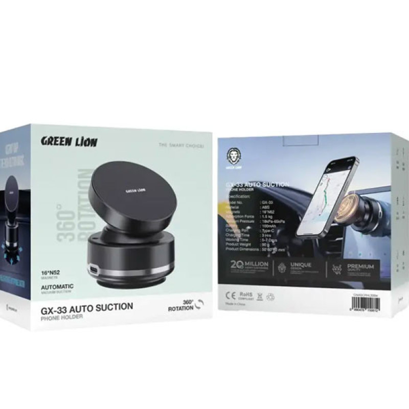 پایه نگهدارنده گوشی موبایل و تبلت گرین لاین مدل GX-33 Auto Suction