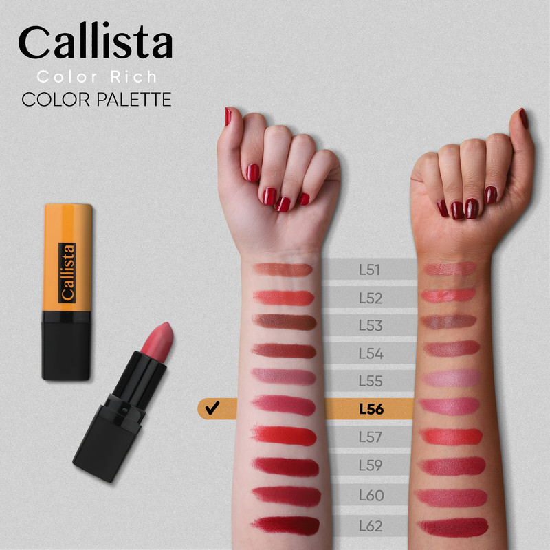 رژ لب جامد کالیستا سری Color Rich شماره L56