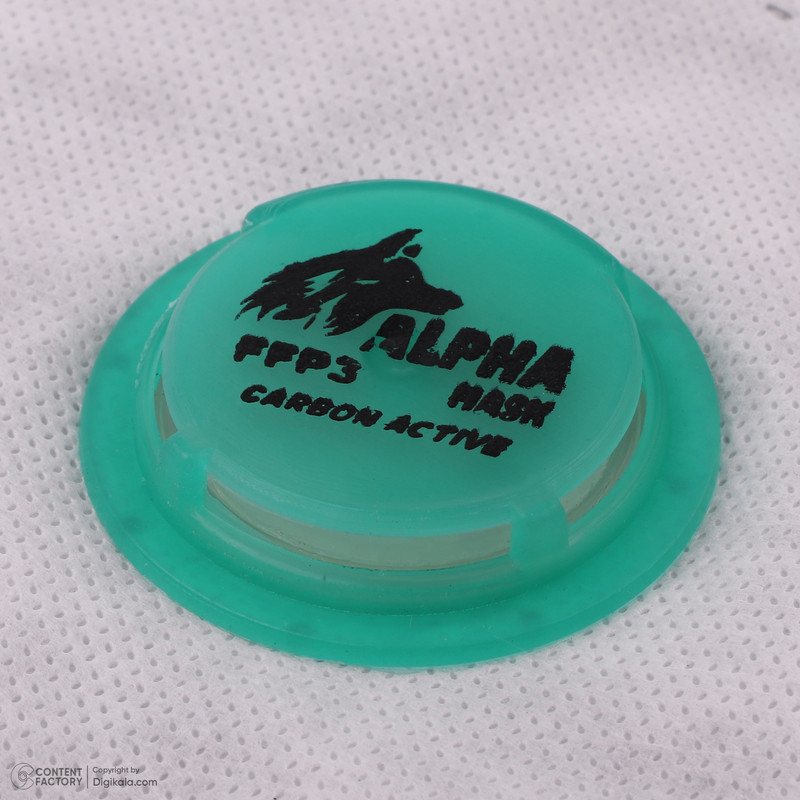 ماسک تنفسی آلفا ماسک 7 لایه کد N99 CARBON ACTIVE بسته 12 عددی