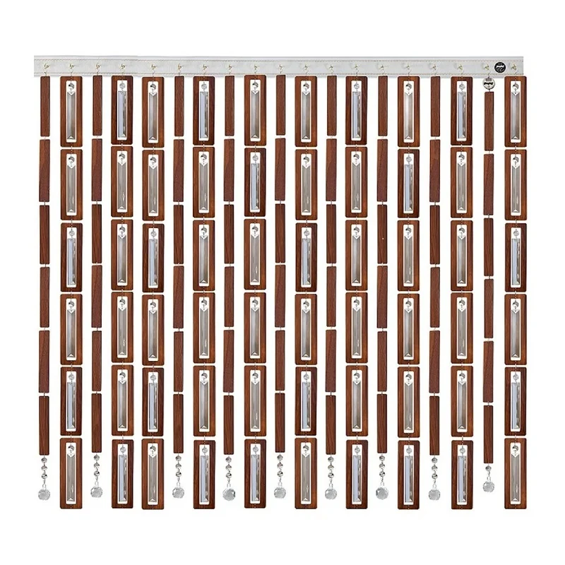 پرده آریا کریستال مدل چوبی سایز 100x250 سانتی متر