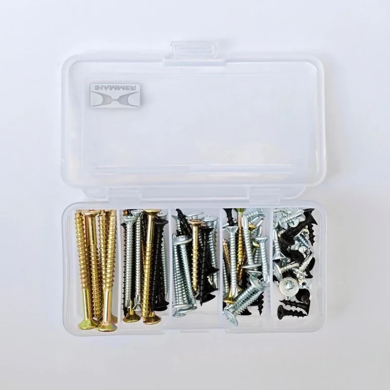 پیچ سر‌مته و ام دی اف و چوب هامر مدل Home Fix R بسته ۱۱۰ عددی