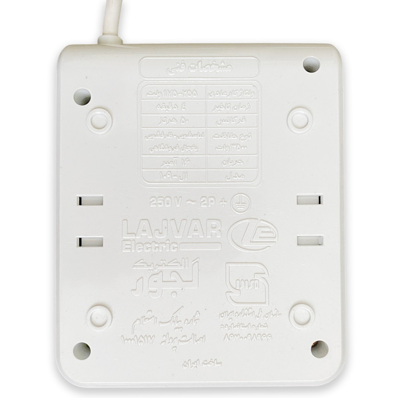 محافظ ولتاژ لجور الکتریک مدل L109 - 3500W - 16A - 3Meter