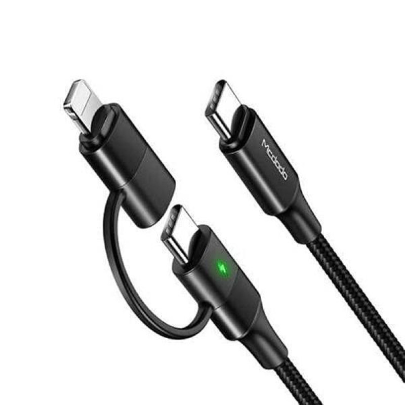 کابل تبدیل USB-C به لایتنینگUSB-C مک دودو مدل CA-7120 طول 1.2 متر