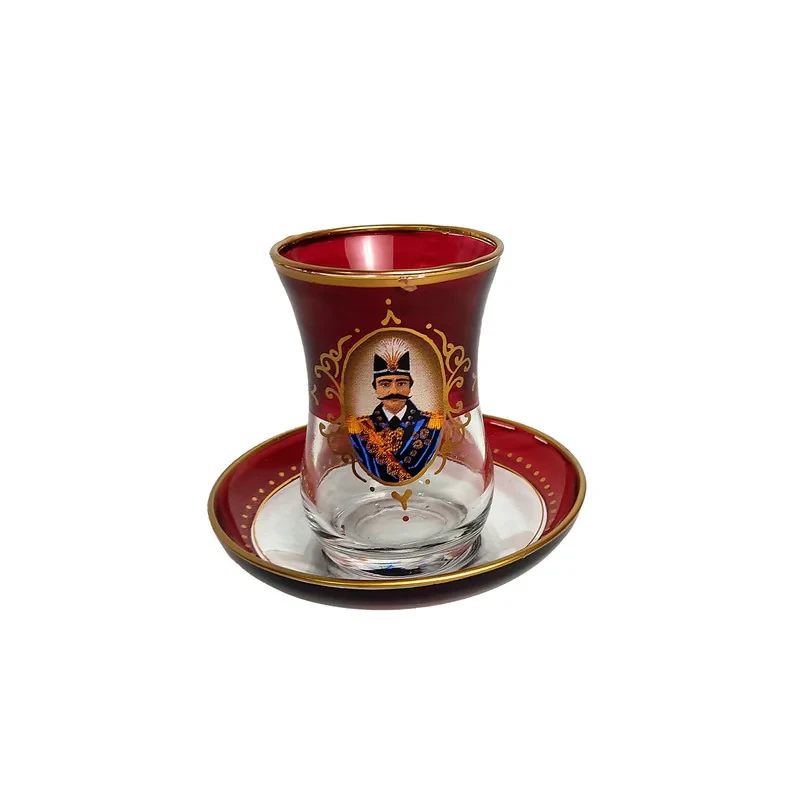 سرویس چایخوری 14 پارچه طرح شاه عباسی مدل 02