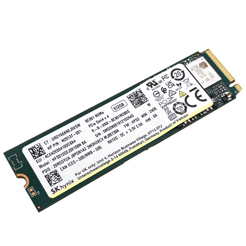 اس اس دی اینترنال اس کی هاینیکس مدل BC901 NVMe ظرفیت 512 گیگابایت