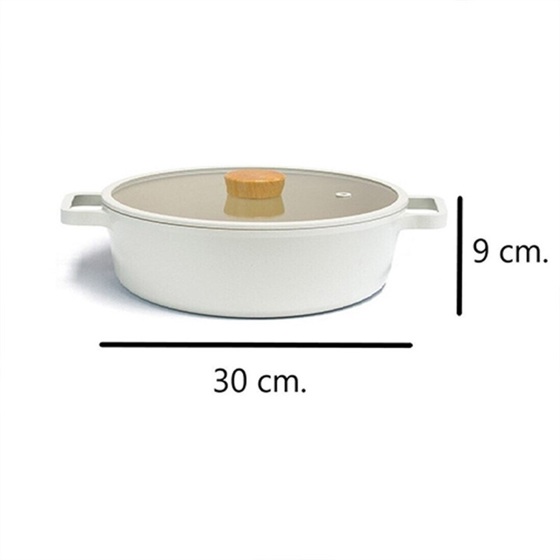 تابه نیوفلیم مدل LOW STOCKPOT سایز 30