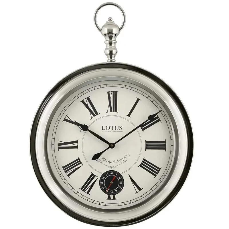 ساعت دیواری عقربه‌ای با نشانگر رومی لوتوس مدل M-4031-JOLIET-SILVER