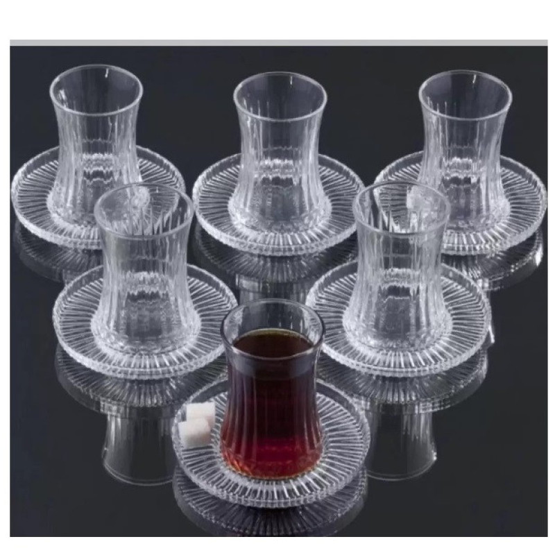فنجان و نعلبکی پاشاباغچه مدل الیسا کد 950097 بسته شش عددی