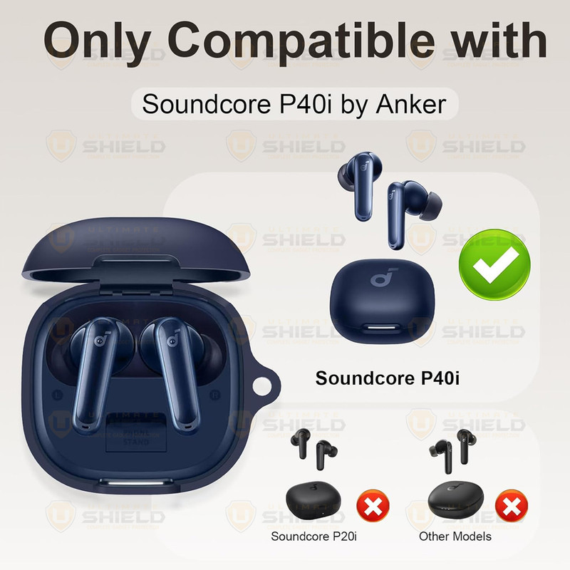 کاور آلتیمیت شیلد مدل Silicone UL مناسب برای کیس هدفون بی‌سیم انکر Soundcore P40i