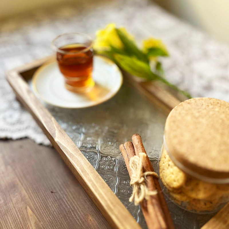 سینی بدون دسته مدل آوازه سایز 31×15 سانتی متر