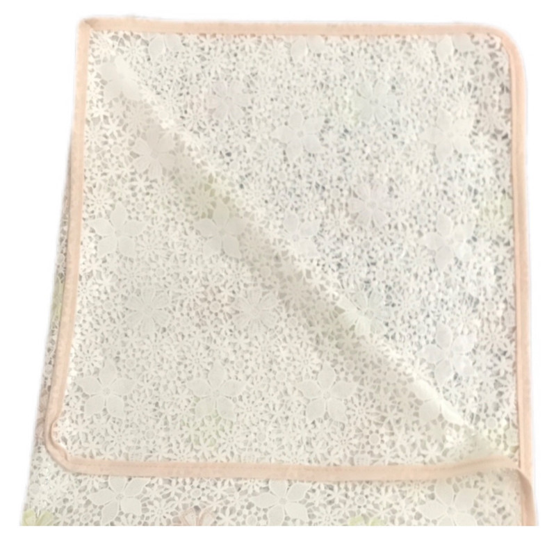 سفره 6 نفره مدل رویال طرح گیپور 140x100 سانتی متر کد 015