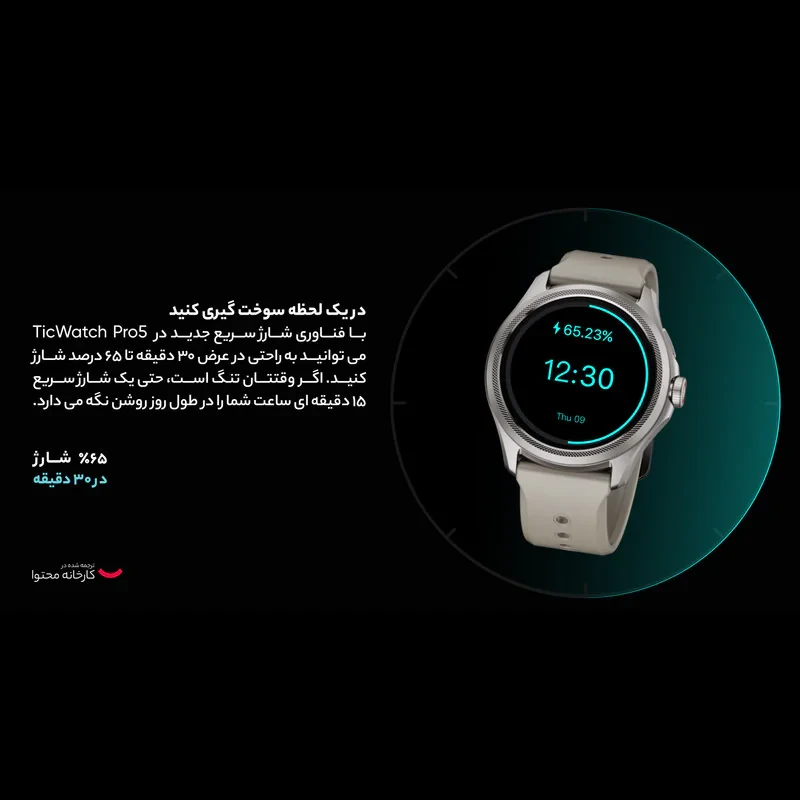 ساعت هوشمند موبووی مدل TicWatch Pro 5 Elite Edition Blue Version