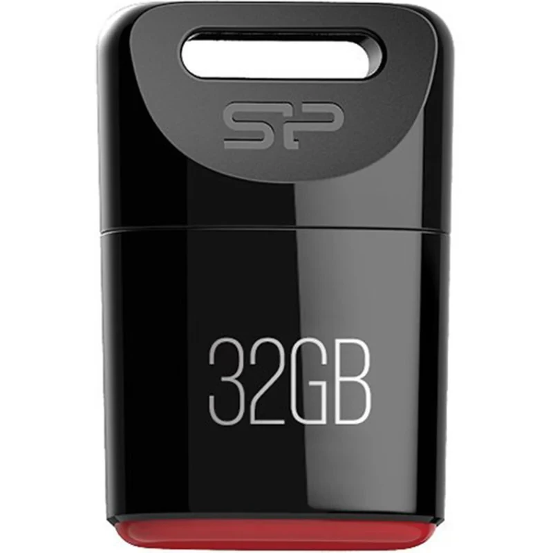 فلش مموری سیلیکون پاور مدل Touch T06 ظرفیت 32 گیگابایت، سازگار با ویندوز و مک، ابعاد کوچک و وزن 3.6 گرم
