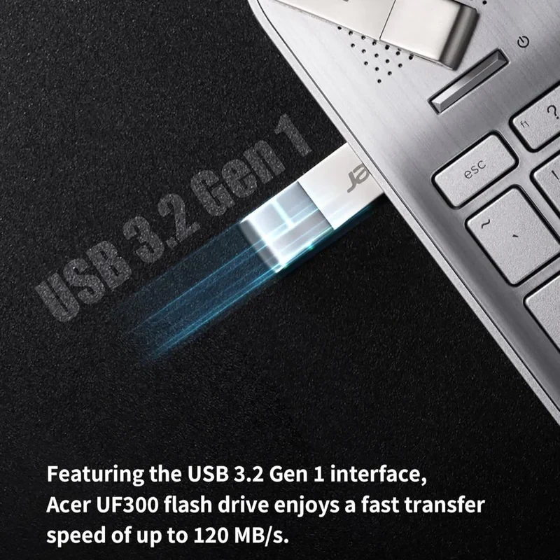 فلش مموری ایسر مدل UF300 ظرفیت 32 گیگابایت با رابط USB3.2 Gen1